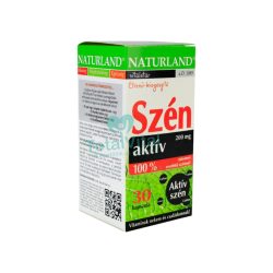   Naturland aktív szénkapszula 200 mg + édeskömény 30x 30 db