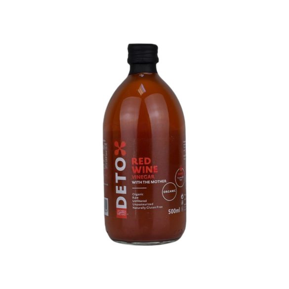 Deto bio szüretlen vörösbor ecet "anyaecettel" 500 ml