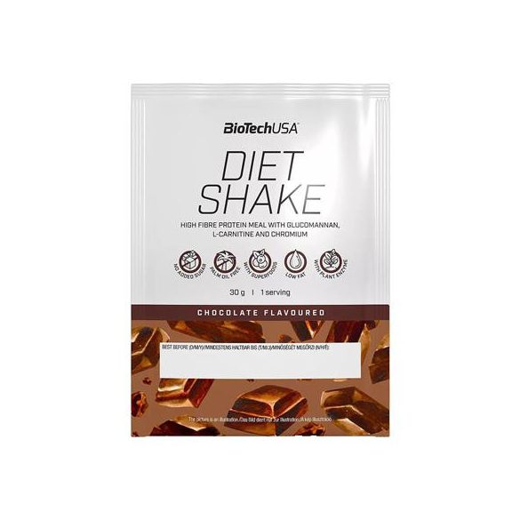 Étrend-kiegészítő italpor, 30g, BIOTECH USA "Diet Shake", csokoládé